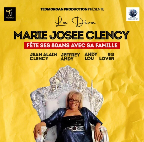 Marie Josee Clency , fete ses 80ans avec sa famille